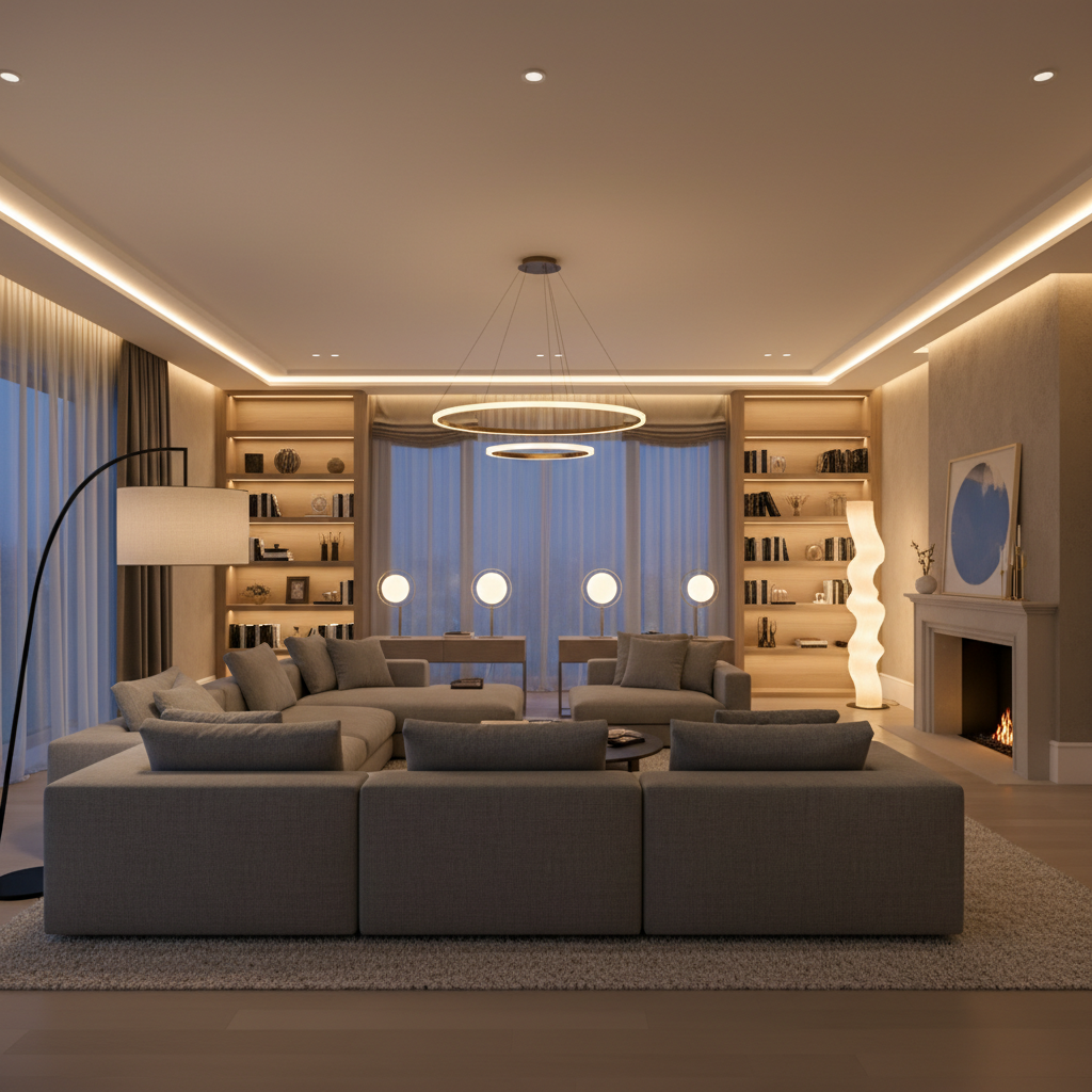 How to Master Layered Lighting in Large Living Rooms for Perfect Ambiance