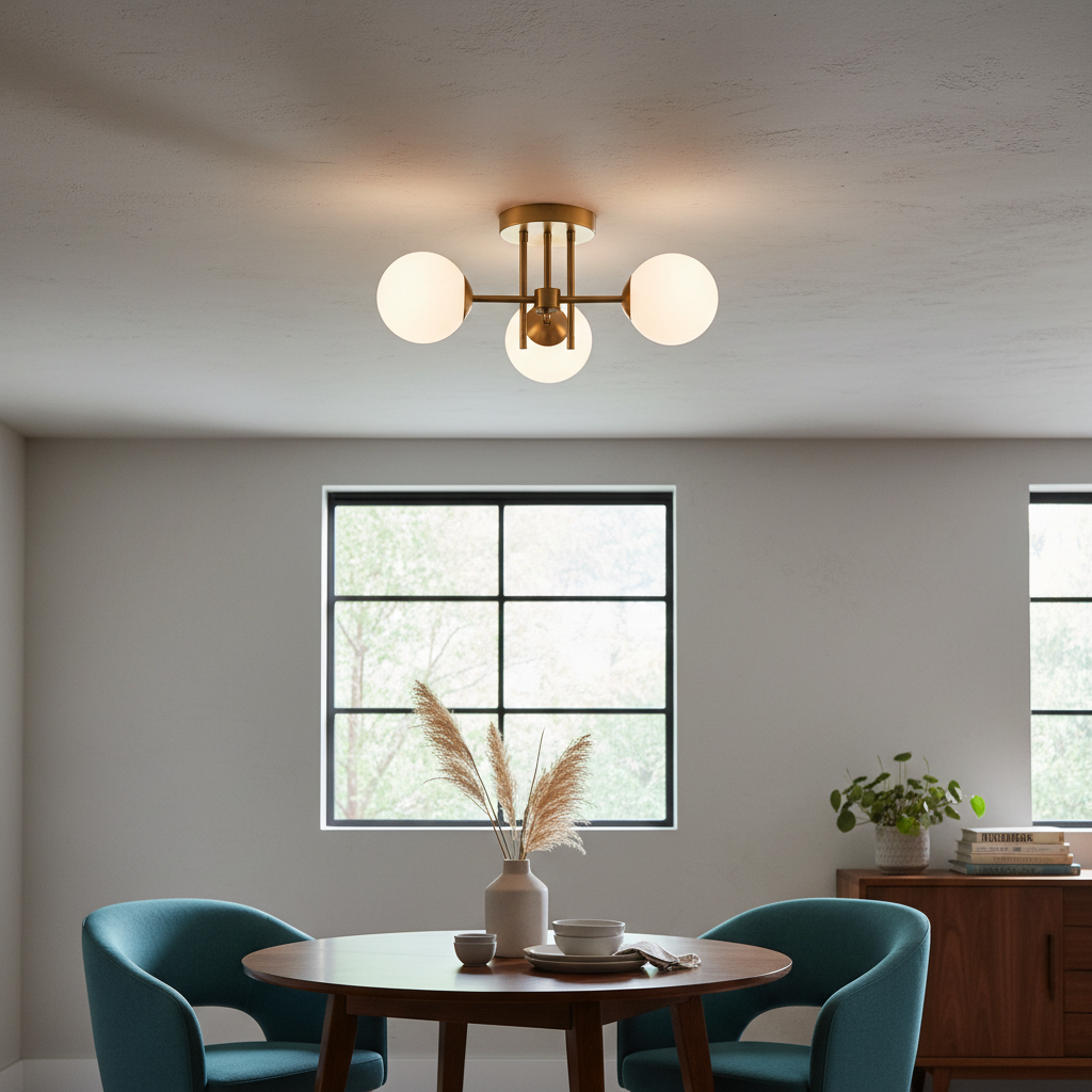 Review: Generation Lighting Jane Mid-Century Ceiling Light – Blending Retro Charm with Modern Elegance